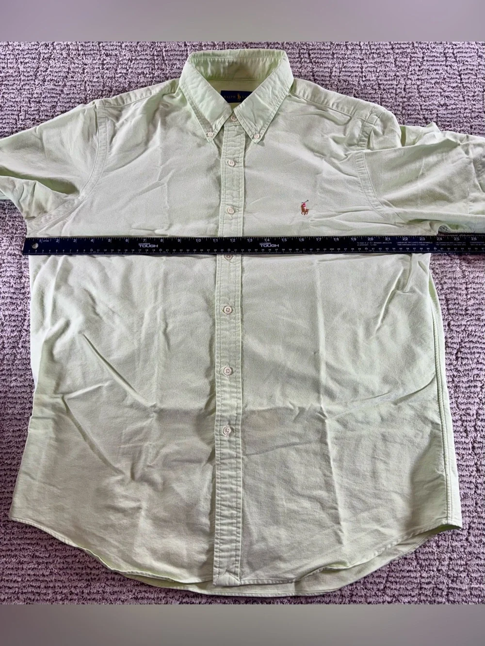 Polo Ralph Lauren Men’s Large Green Short Sleeve Button Down Shirt